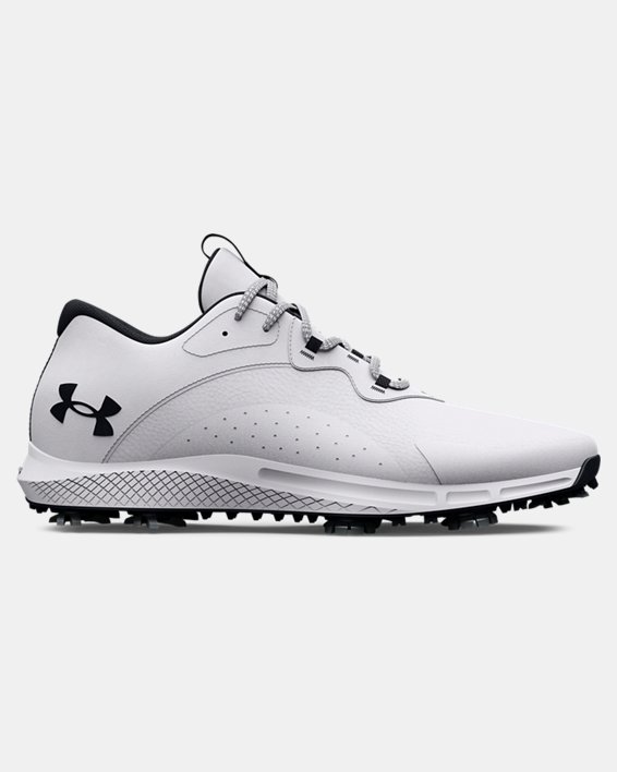 Men's UA Charged Draw 2 Wide Golf Shoes in White image number 0